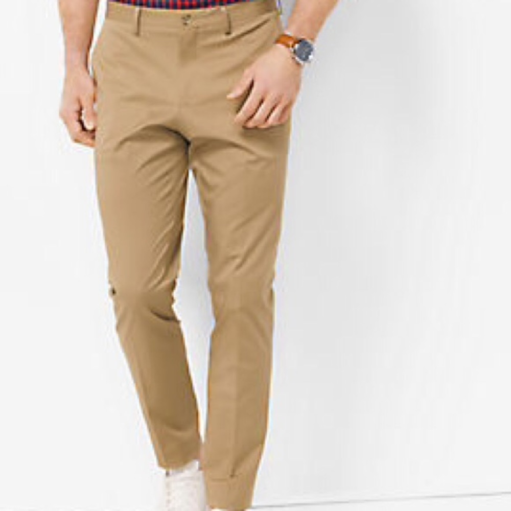 Michael Kors Tailored Fit Khaki Pants